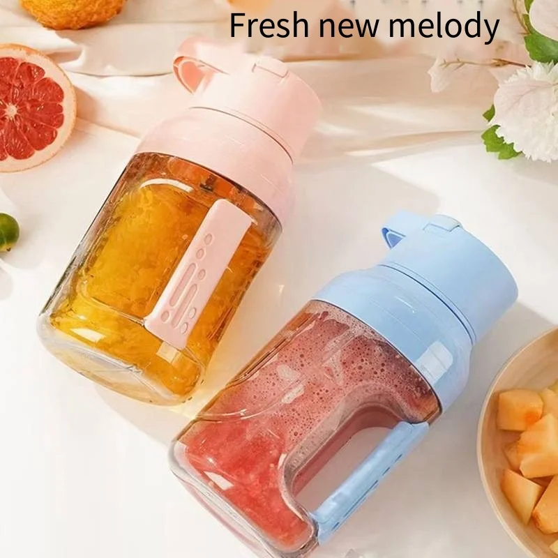 Electric Juice Extractor with Summer Wireless Convenience Outdoor Camping Household 1500ml Large Capacity Juicer Ton Barrel