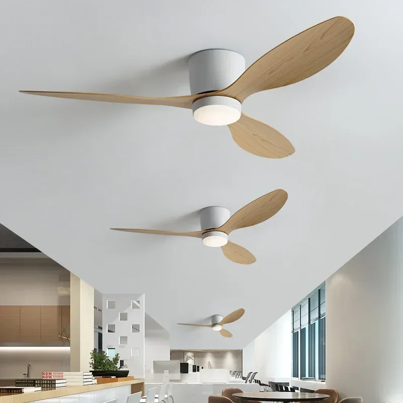 

Nordic LED Ceiling Fan Light Pendant Fan Lamps 42/52Inch Remote Control Living Room Restaurant Bedroom Study Home Decor Lighting