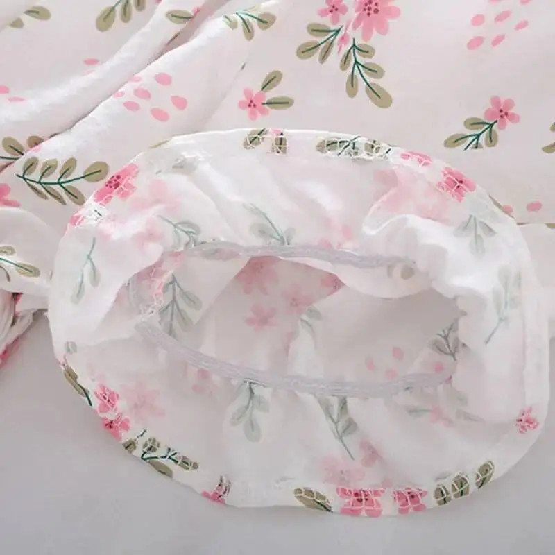 Sweet Broken Flower Slash Neck Women Blouse Agaric Edge Pleat Design Slim Elastic Waist Cropped Top Cute Chiffon T-Shirt Summer