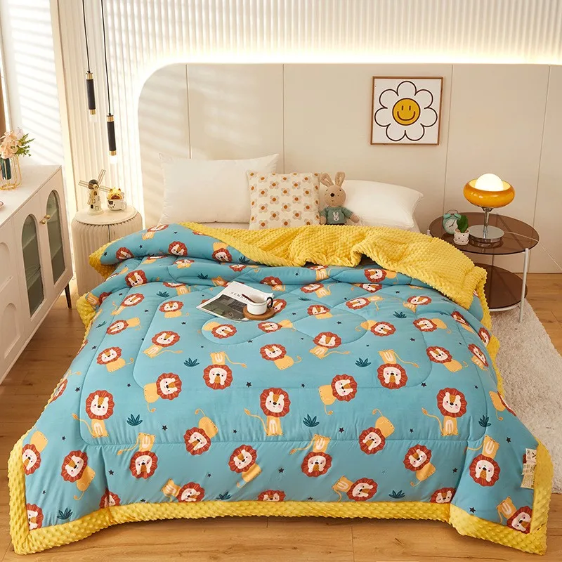 New Super Thick Winter Warm Blanket for Bed Four Seasons Weighted Blankets Soft Comfortable Warmth Quilt Comforter