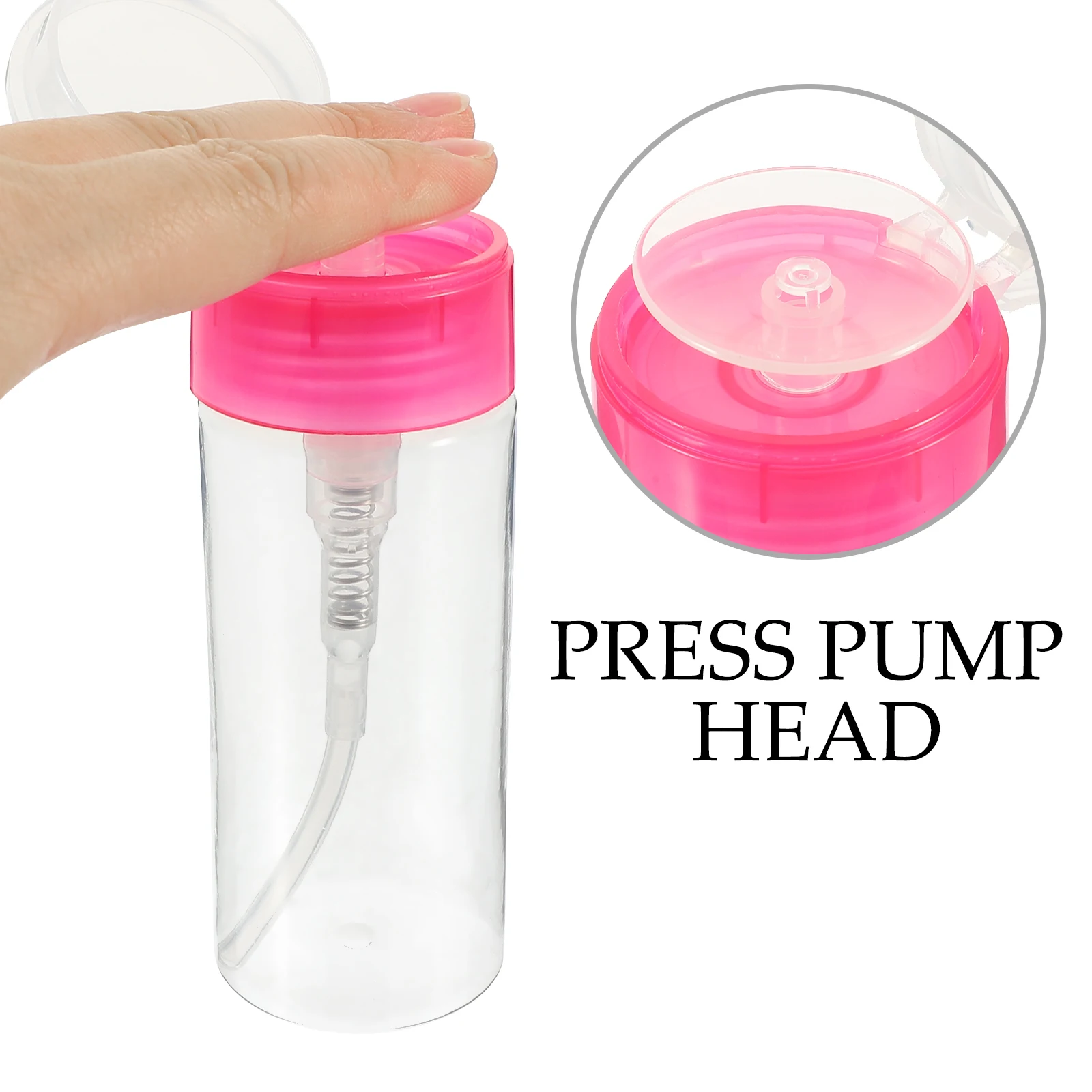 

10 Pcs Refillable Nail Polish Remover Pump Dispenser Bottle Small Pump Liquid Dispenser