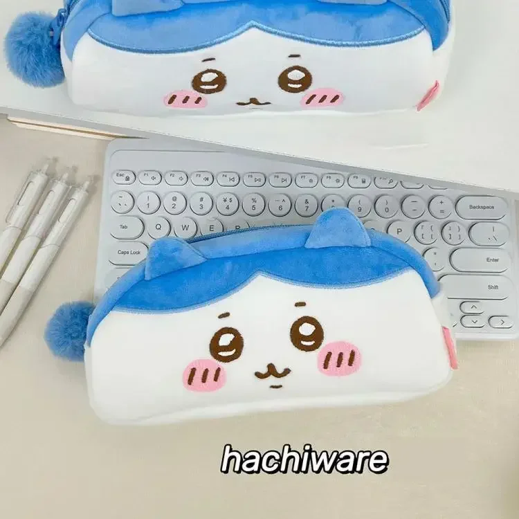 Kawaii Chiikawa Plüsch-Federmäppchen Cartoon Hachiware Usagi Schreibwarentasche Große Kapazität Schreibwaren-Aufbewahrungstasche Schülergeschenke – Detail 9