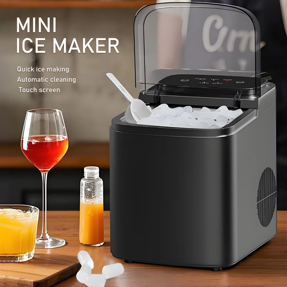 

110V-220V Smart Ice Maker Small Mini Portable Intelligent Ice Maker Portable Automatic Ice Cube Making Machine for Home Car