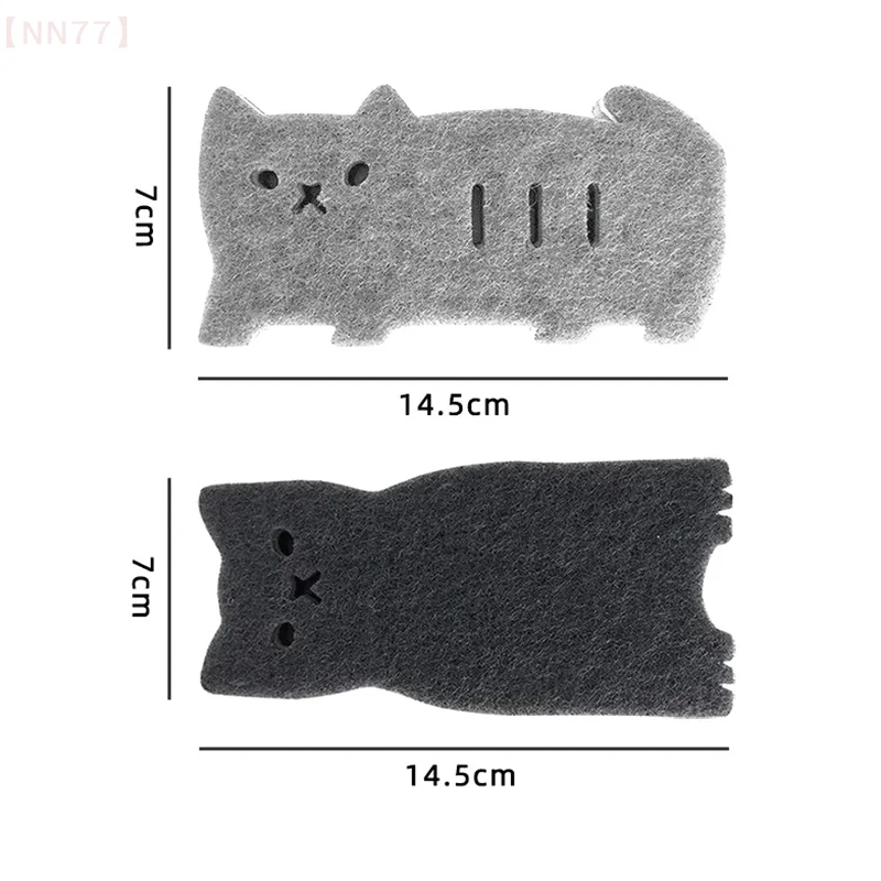 Éponge pour chat 4 pièces, forte Absorption d'eau et outil de nettoyage de la rouille, éponge à récurer pour la vaisselle pour la cuisine