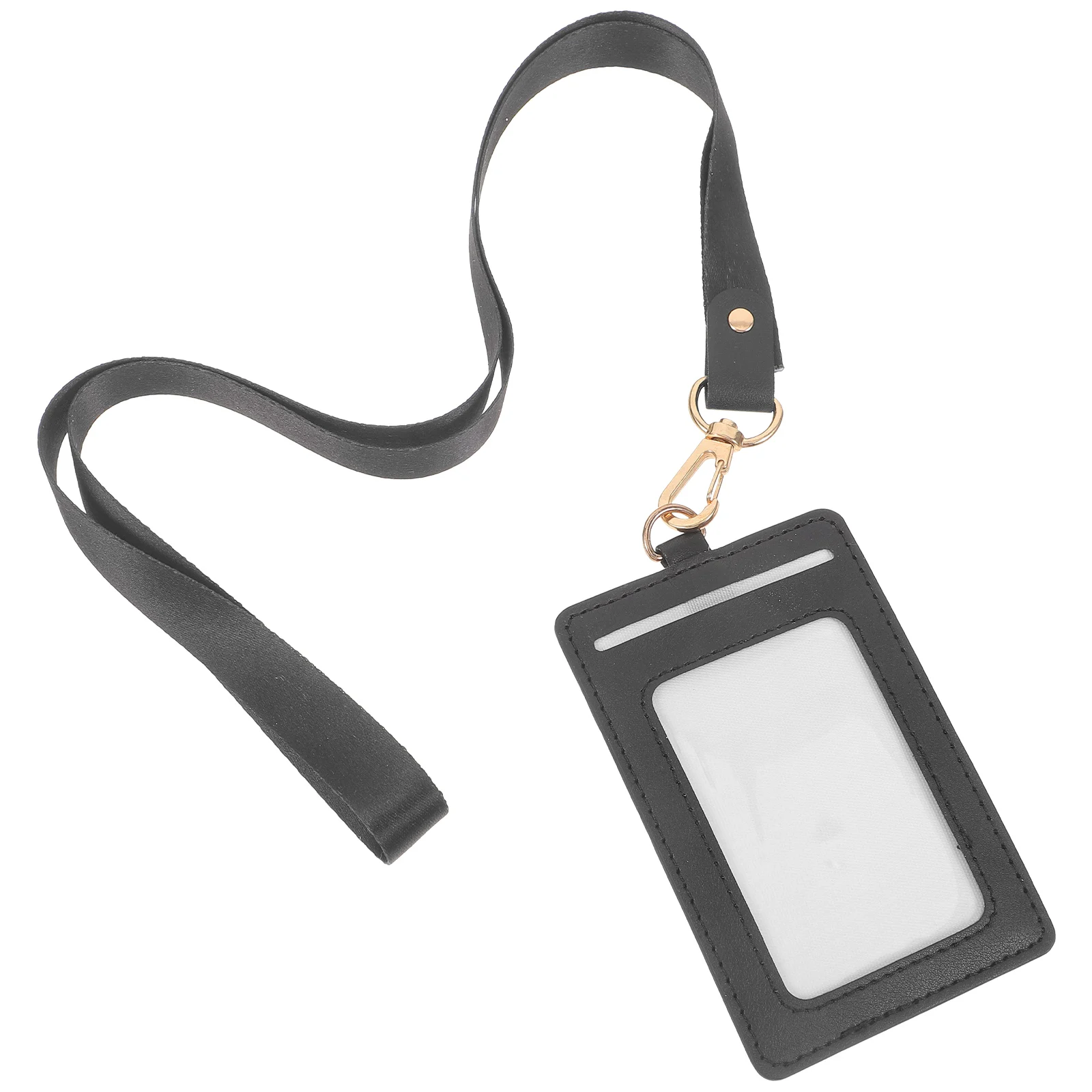 Clear Badge Holder Lanyard Card Protective Sleeves Work Student ID Game Card Holder Small Clear Plastic Cases for Cards
