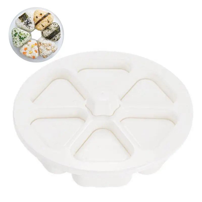 

Rice Ball Maker Rice Ball Maker Triangular Rice Ball Mold Sushi Mold 6 Holes Anti-Adhesive Easy and Convenient for Kitchens Rest