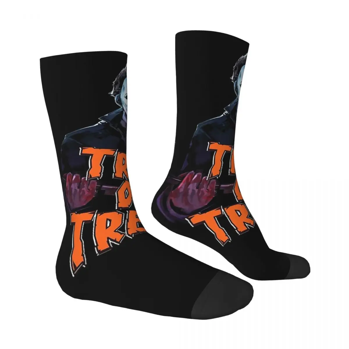 Halloween Michael Myers Trick Or Treat Men Women Socks Outdoor Novelty Spring Summer Autumn Winter Stockings Gift