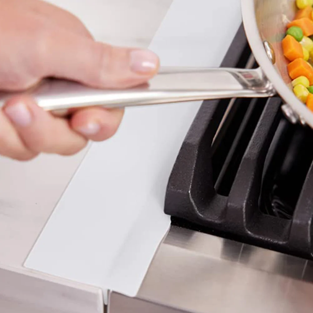 

Silicone Stove Gaps Cover Heat Resistant Flexible Gap Filler For Kitchen Countertop Oven Side Protector Seamless Non-Slip