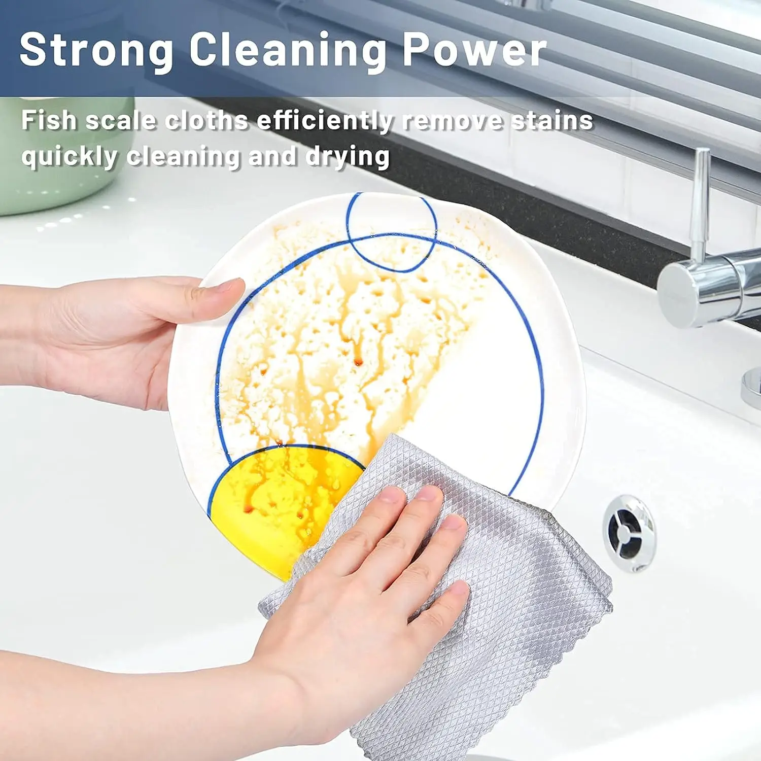 Kitchen Glass Cleaning Towel Anti-Grease Wipe Rag Absorbable Microfiber Lint Free Dishcloths Mirror Car Window Streak Free Cloth