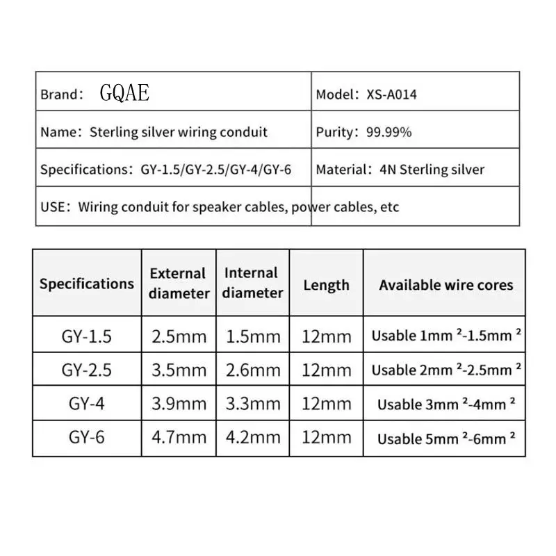 Hifi PureSilver Wiring Tube SpeakerCable CD Protection Tube Power Cable Docking Pressure tube silver tube sleeve