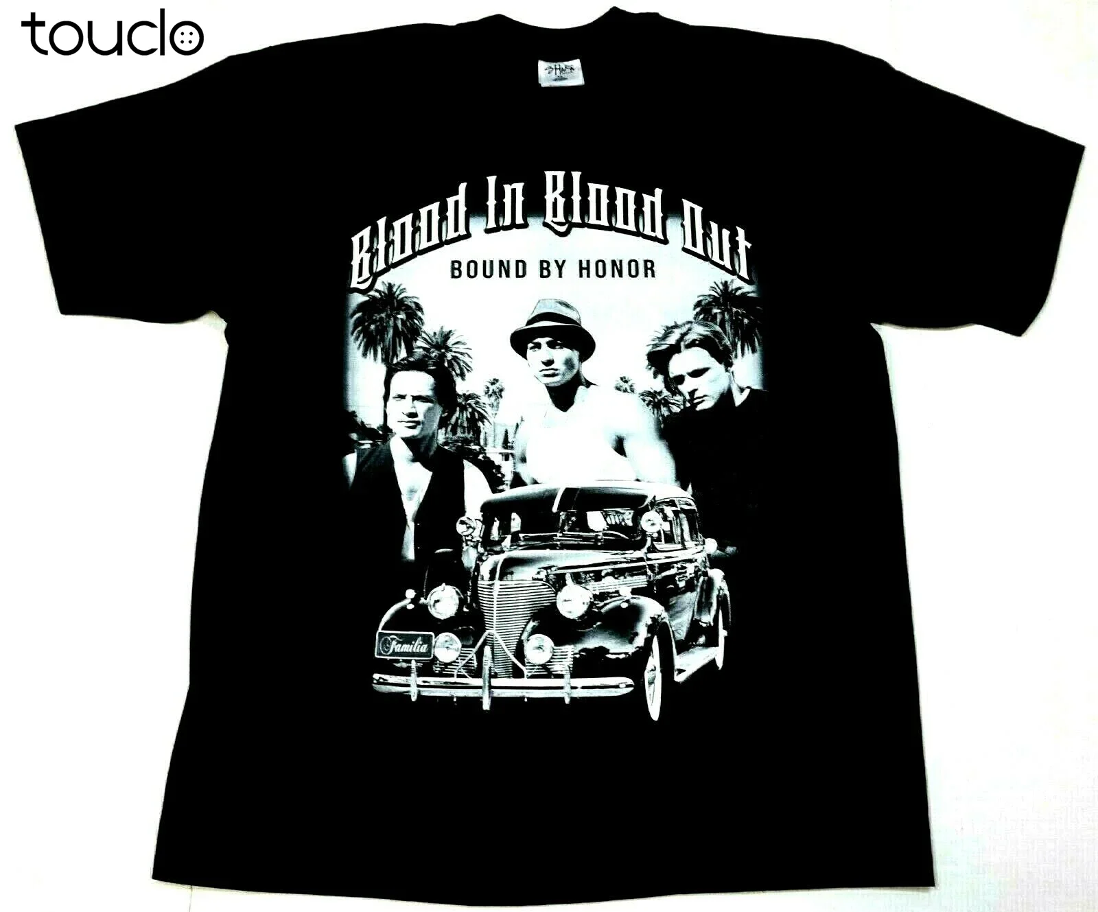 

Blood In Blood Out T-Shirt Bound By Honor Chicano Street Gang Movie Tee Men'S