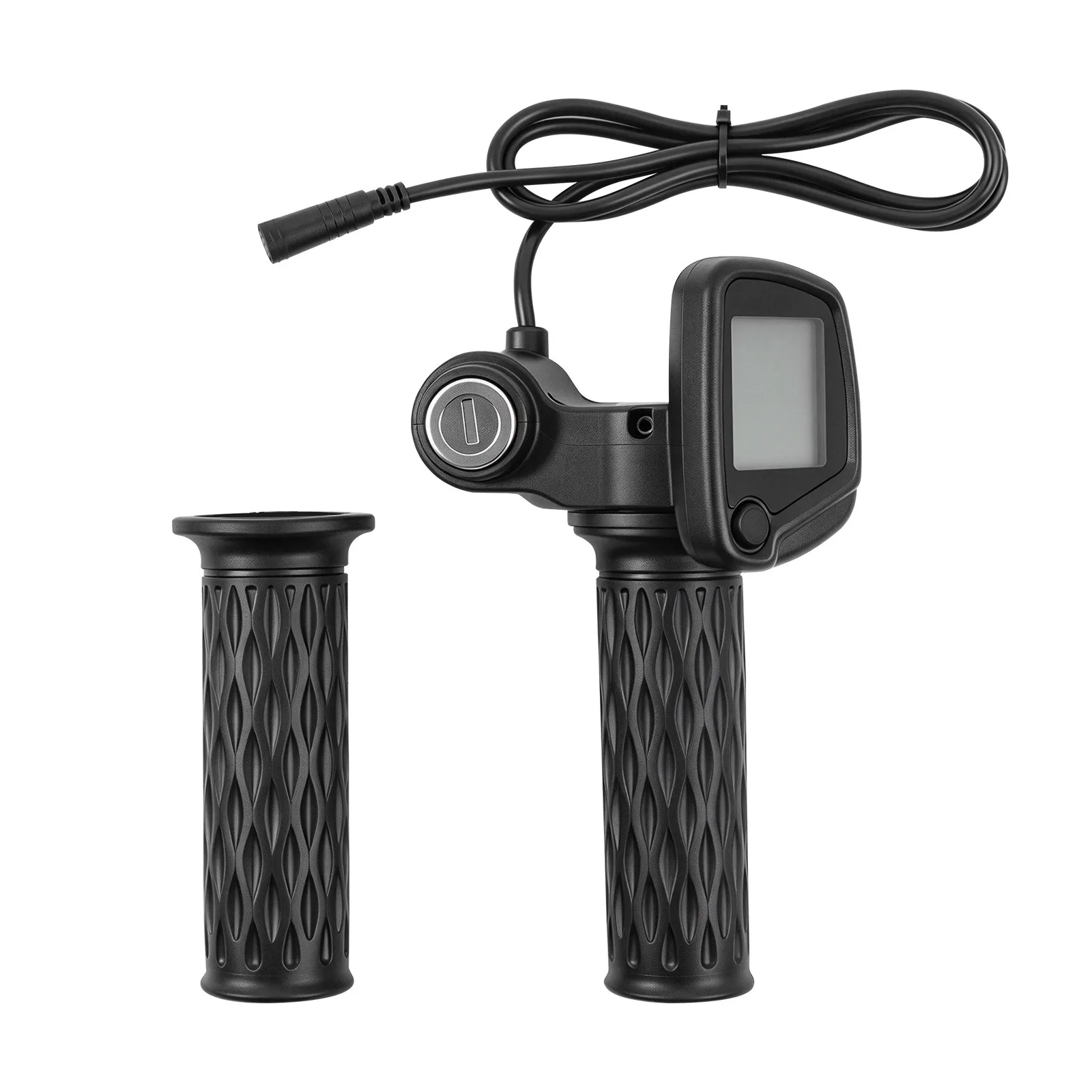 Black 7-Pin Waterproof Throttle With Key Lock Digital Display For KUGOO Wish01 Electric Scooter For Accelerator Handle