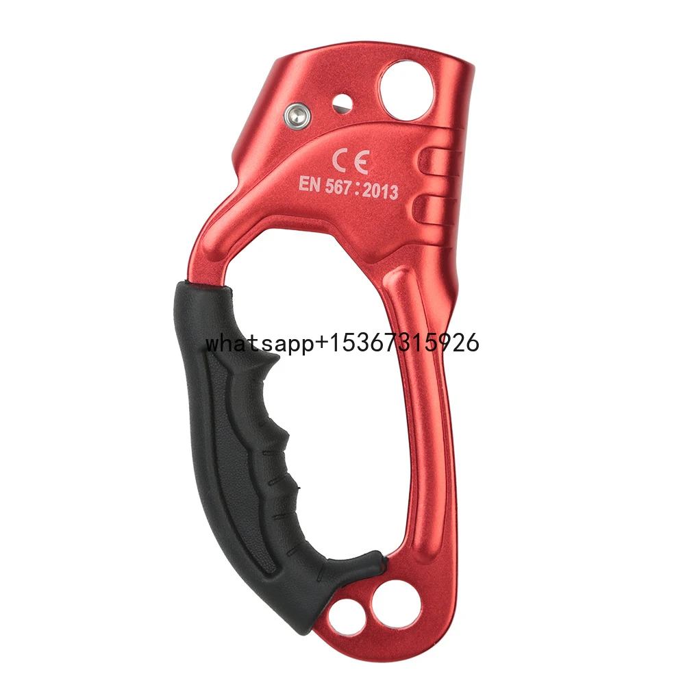 customized logo outdoor 4KN right hand held 7075 Aluminum rope climbing ascender