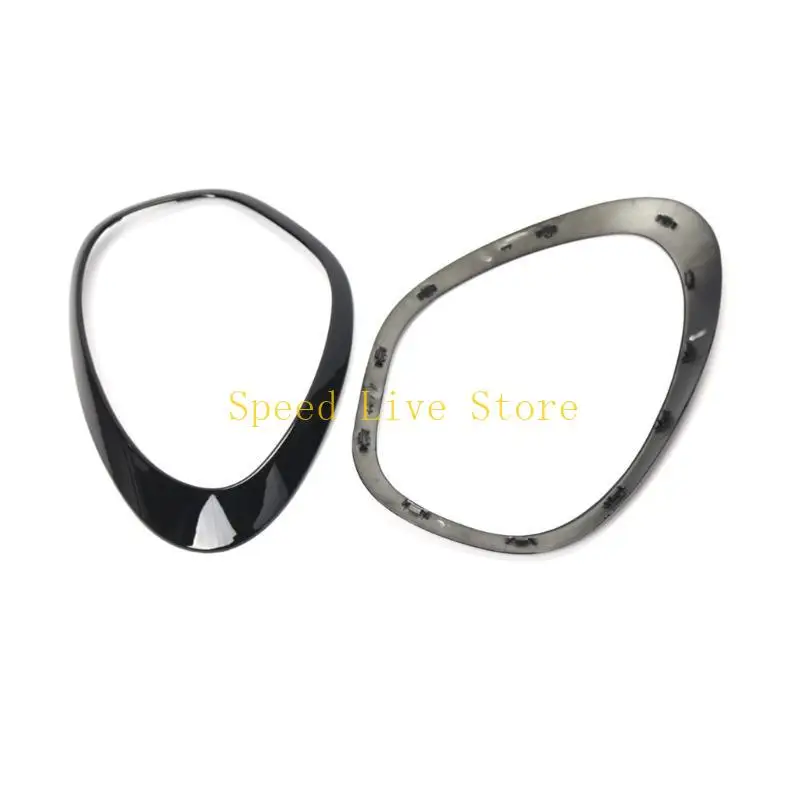 547C Headlight Trim Ring Cover Decor Lamp Frame Styling For R60-Countryman John 2pcs