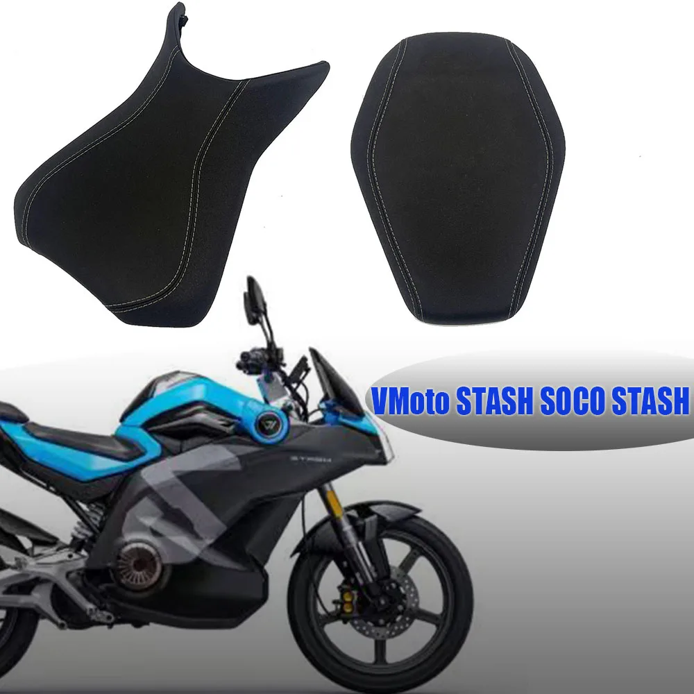 OEM Front and Rear Motorcycle Seats for VMoto STASH / SOCO STASH — Comfort-Style Motorcycle Seats