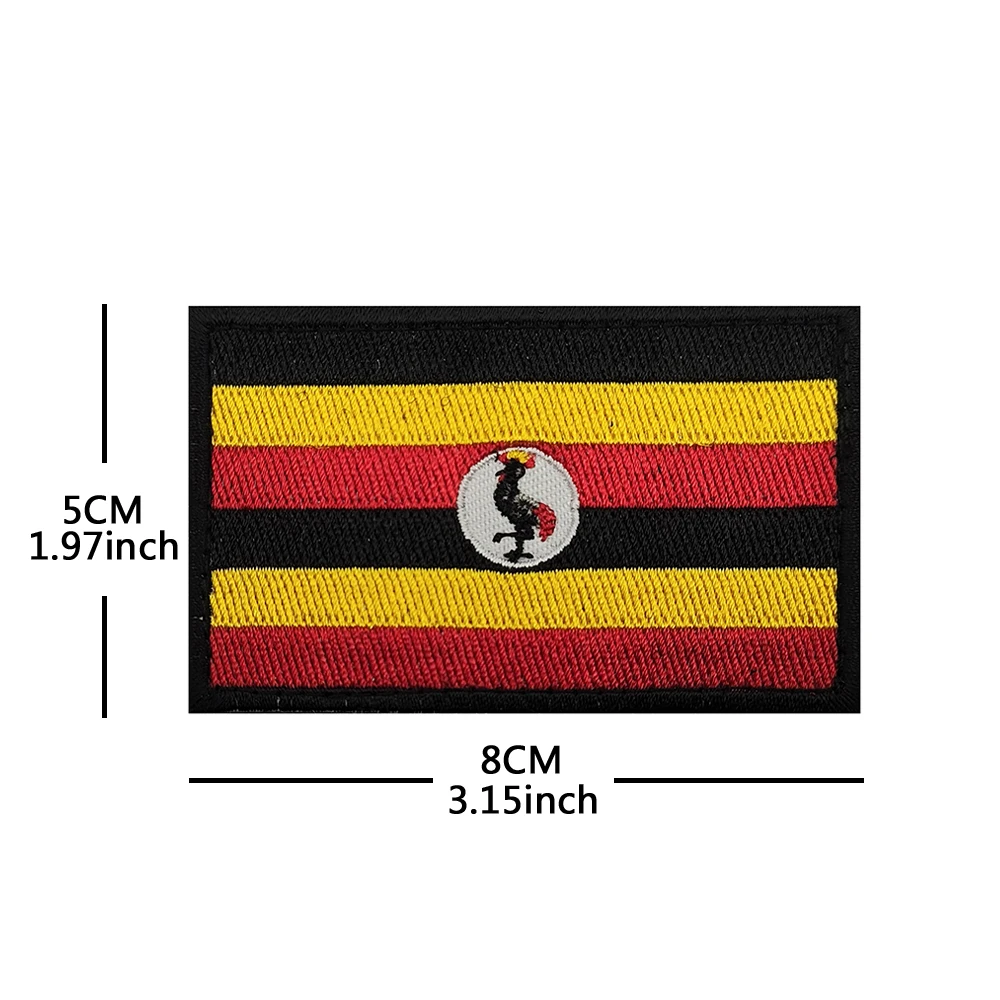 العلم الأفريقي التكتيكية المعنويات شارة زي حقيبة الظهر قبعة الملحقات التصحيح تشاد ، أوغندا ، جنوب أفريقيا ، رواندا ، كوت دي العاج #4