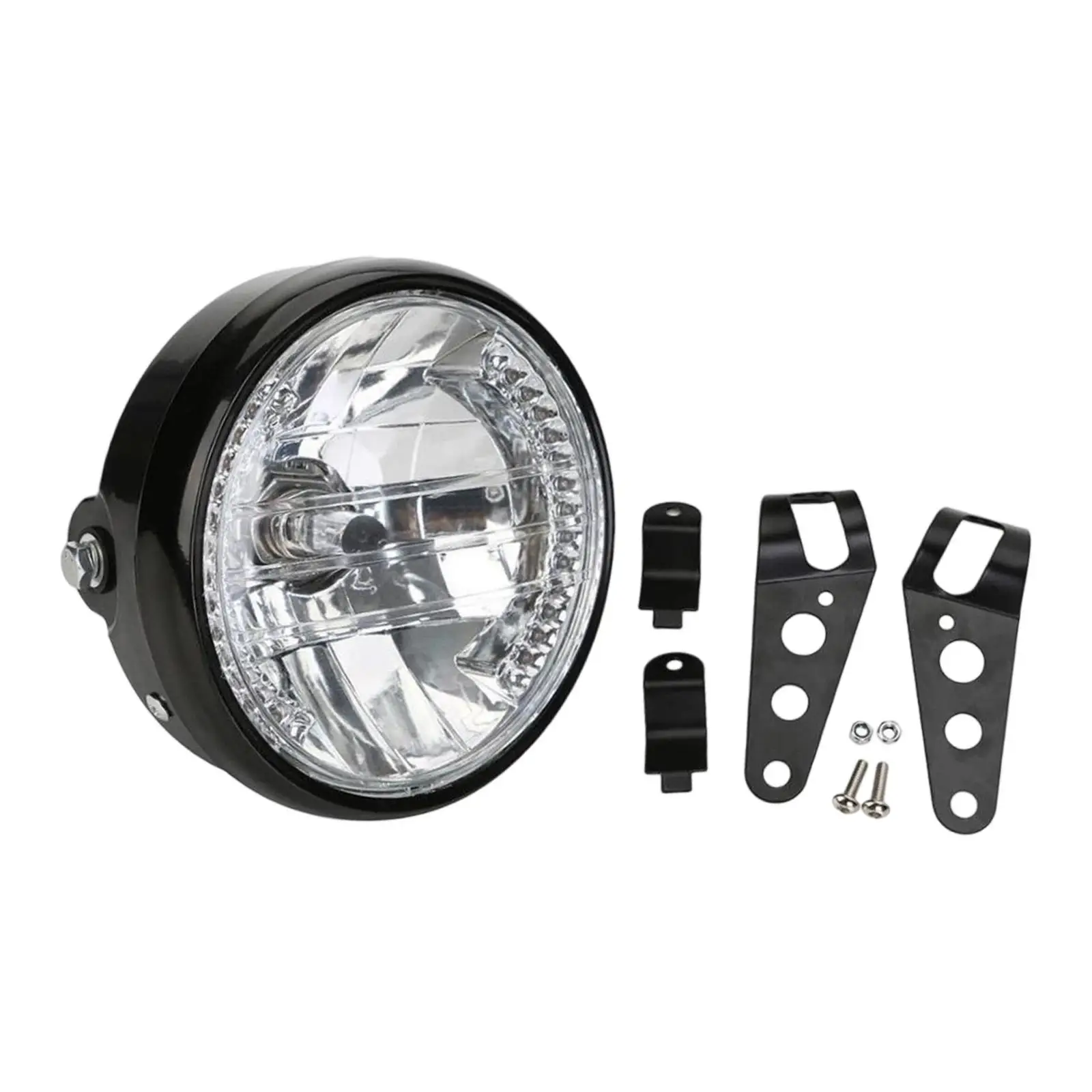 Motorcycle Headlight Practical Head Lamp Round Easy to Install LED Headlight