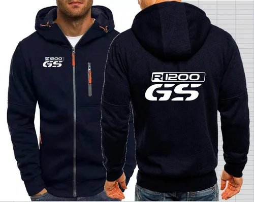 Imagen 2 del producto Sudadera con capucha y media cremallera para hombre, suéter con bandera de Motorrad F1, GS R1200, R1200, GS, R 650, 800, 1150, 1200