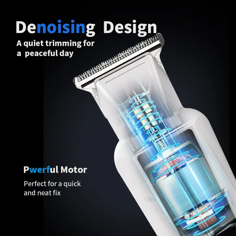 WAIKIL-Clipper de cabelo elétrico masculino, cabeleireiro profissional aparador, Clippers de carga USB para corte de cabelo, ferramentas sem fio Styling