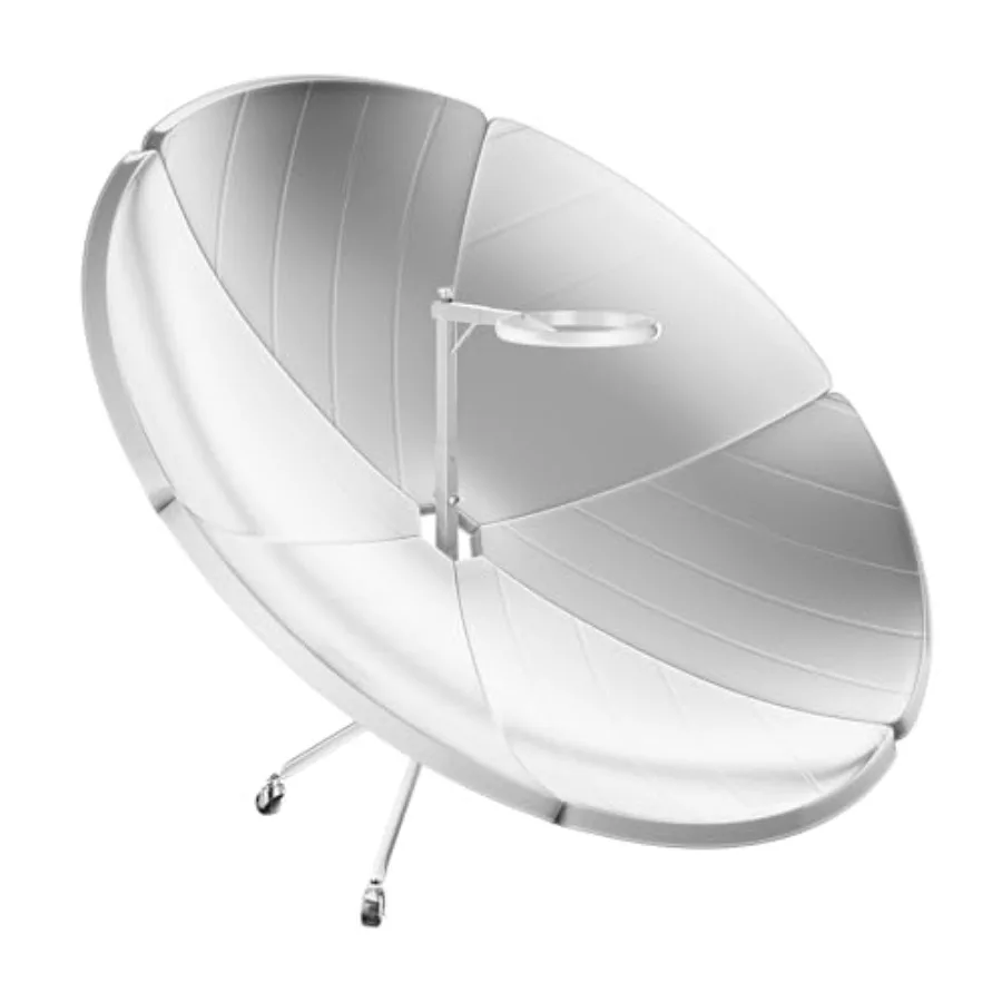 

Portable Solar Cooker Parabolic Stove with Casters for Outdoor Camping High Efficiency Sun Oven Cooking Boil Water Lightweight