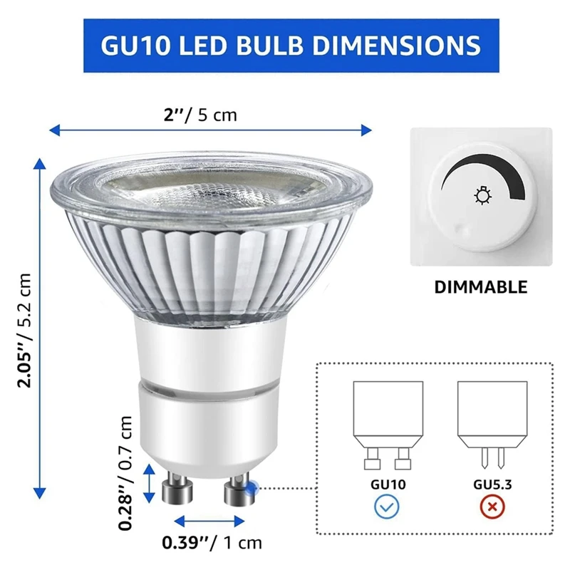 WFF LED GU10-Range Hood Light Bulbs, LED Stove Appliance Light Bulb, Kitchen Light Replacement Halogen Light Bulb