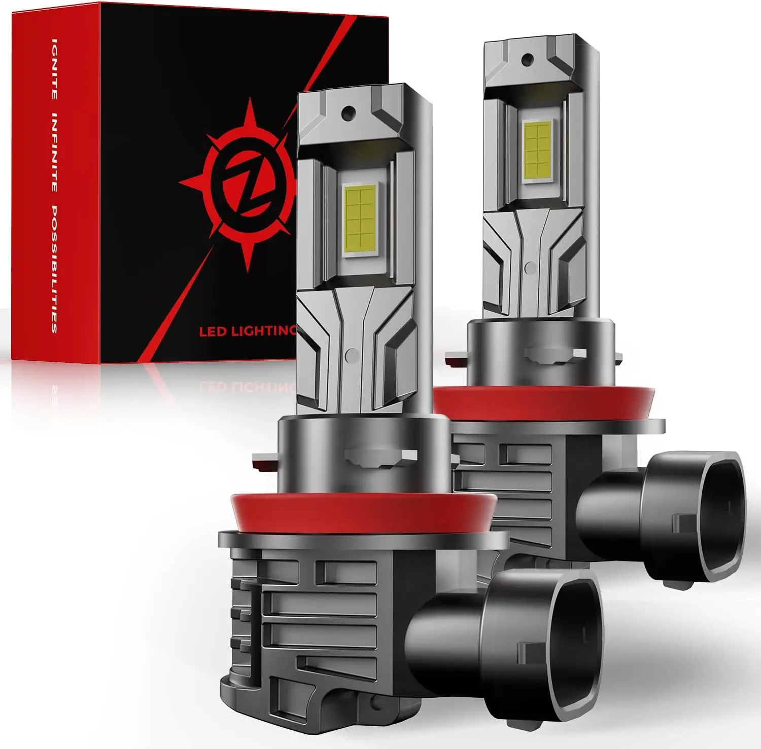 

[2025 Upgrade] H11 LED Bulbs, 40000lm 6000K Cool White, 800% Brighter, Pack of 2