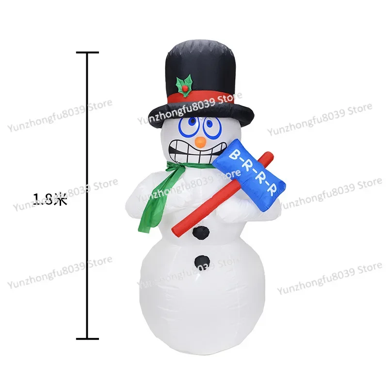 Christmas decorations 1.8 meters shaking snowman Christmas inflatable air mold garden ornament