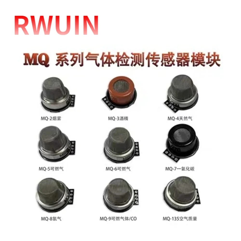 1 adet Mini duman sensörü modülü MQ-2/3/4/5/6/7/8/9/MQ135 alkol yanıcı gaz algılama