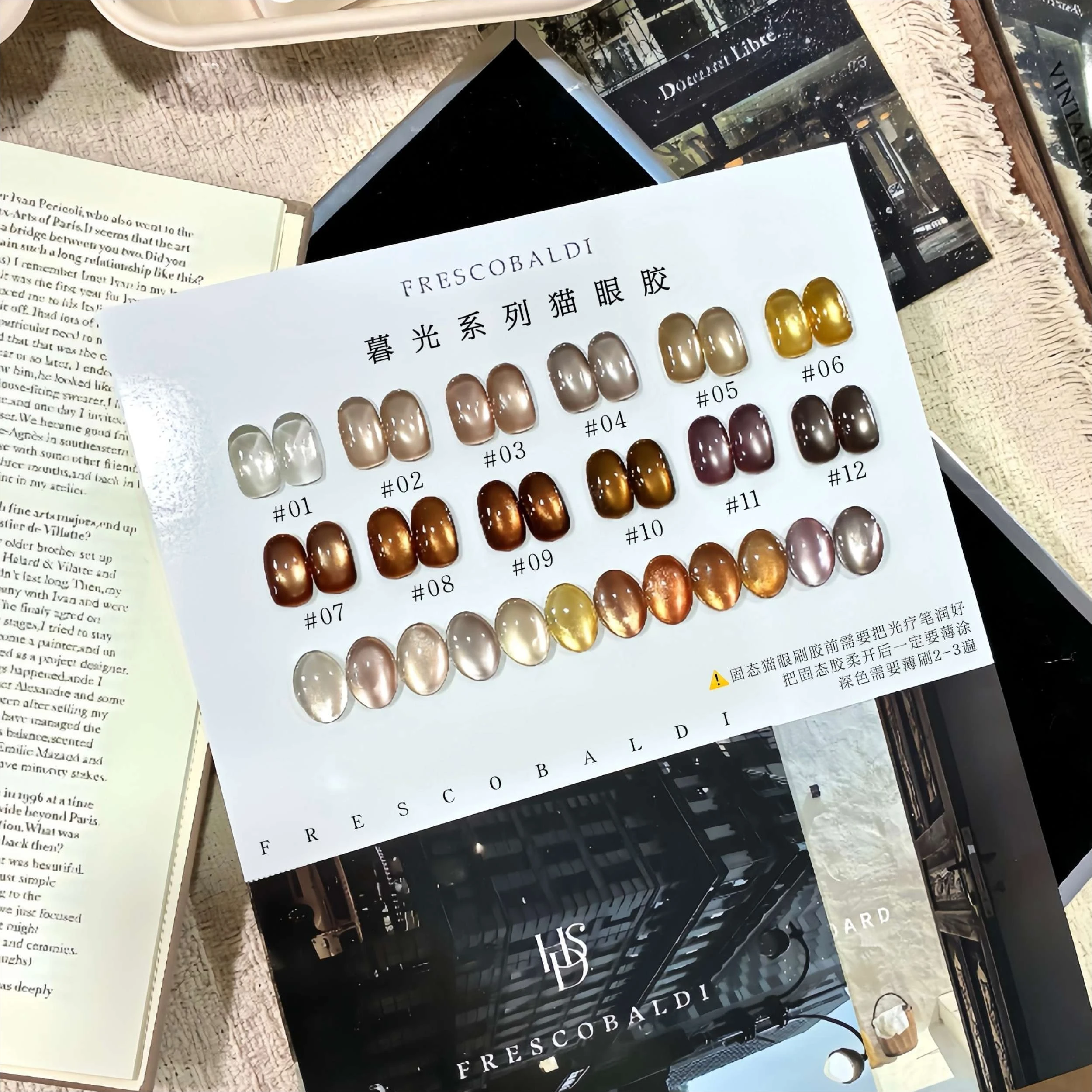 Vernis à ongles magnétique œil de chat, 12 couleurs, 2.5g, perle de verre, en conserve, UV LED, vernis Gel à tremper, laque Gel cristal