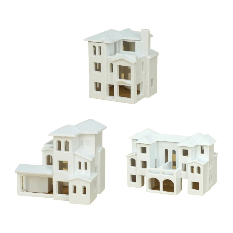 N Scale 1:500 Villas Assembling Model Outland Realism Scene Miniature Architectural Model Assembled Model DIY Sand Table