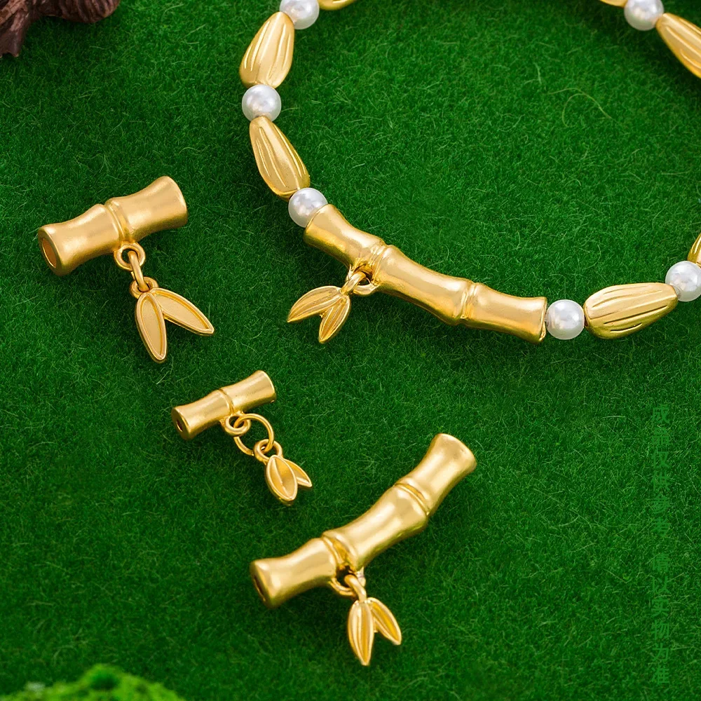 

diy accessories: Antique frosted gold bamboo joints, high-hole pendants, alloy diy jewelry and clothing accessories