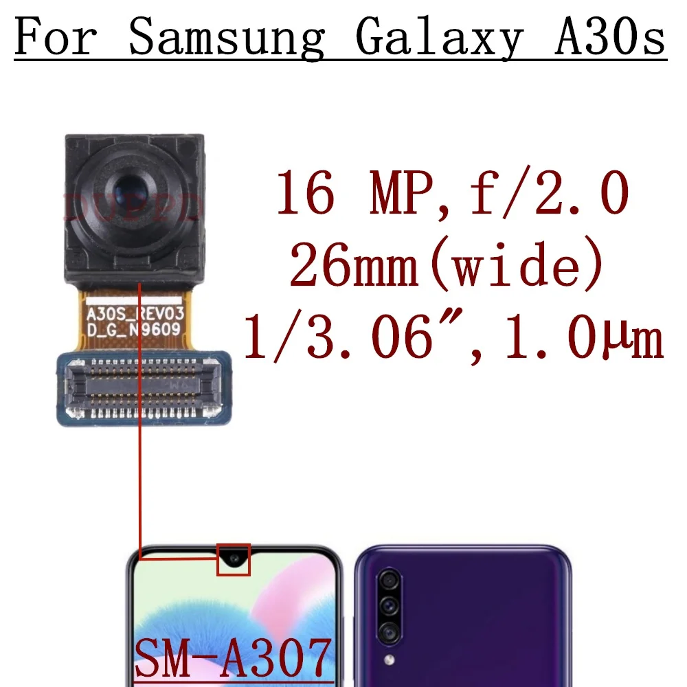 

Передняя камера для Samsung Galaxy A70 A60 A50 A40 A30 A20 A10 A70S A50S Передняя маленькая камера для селфи Модуль гибкого кабеля Запчасти