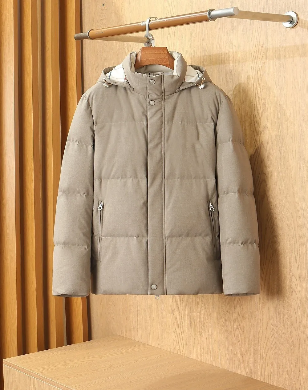 LP Men Winter Down Jacket 2026 New Hooded Ultra Soft Puffy Plush Pocket Warm Outdoor Coat