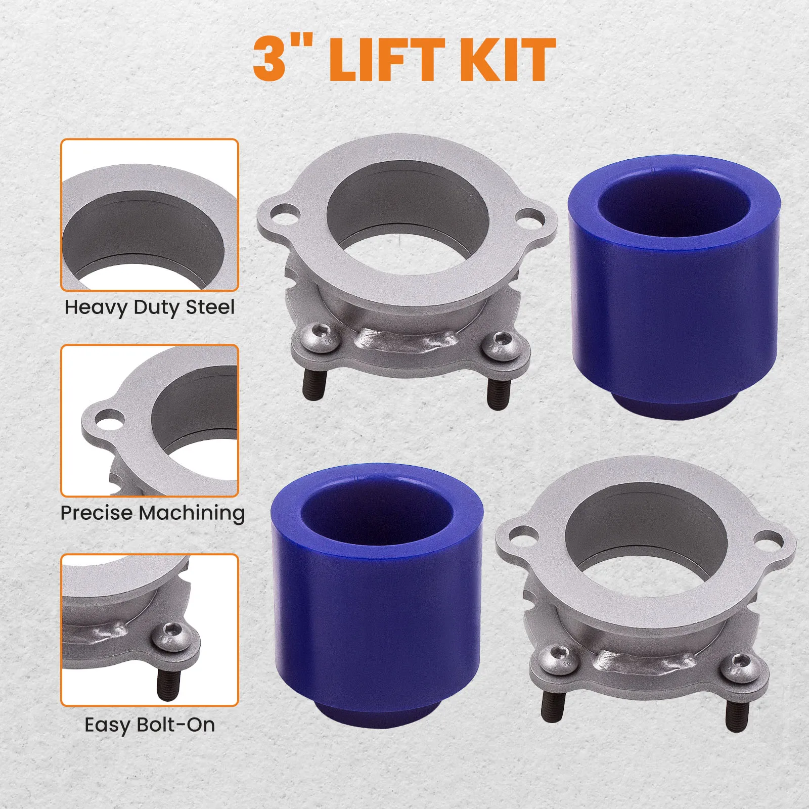 3" Front & Rear level Lift Kit For Chevy Trailblazer LS Sport 2002-09 4x4 - view 3