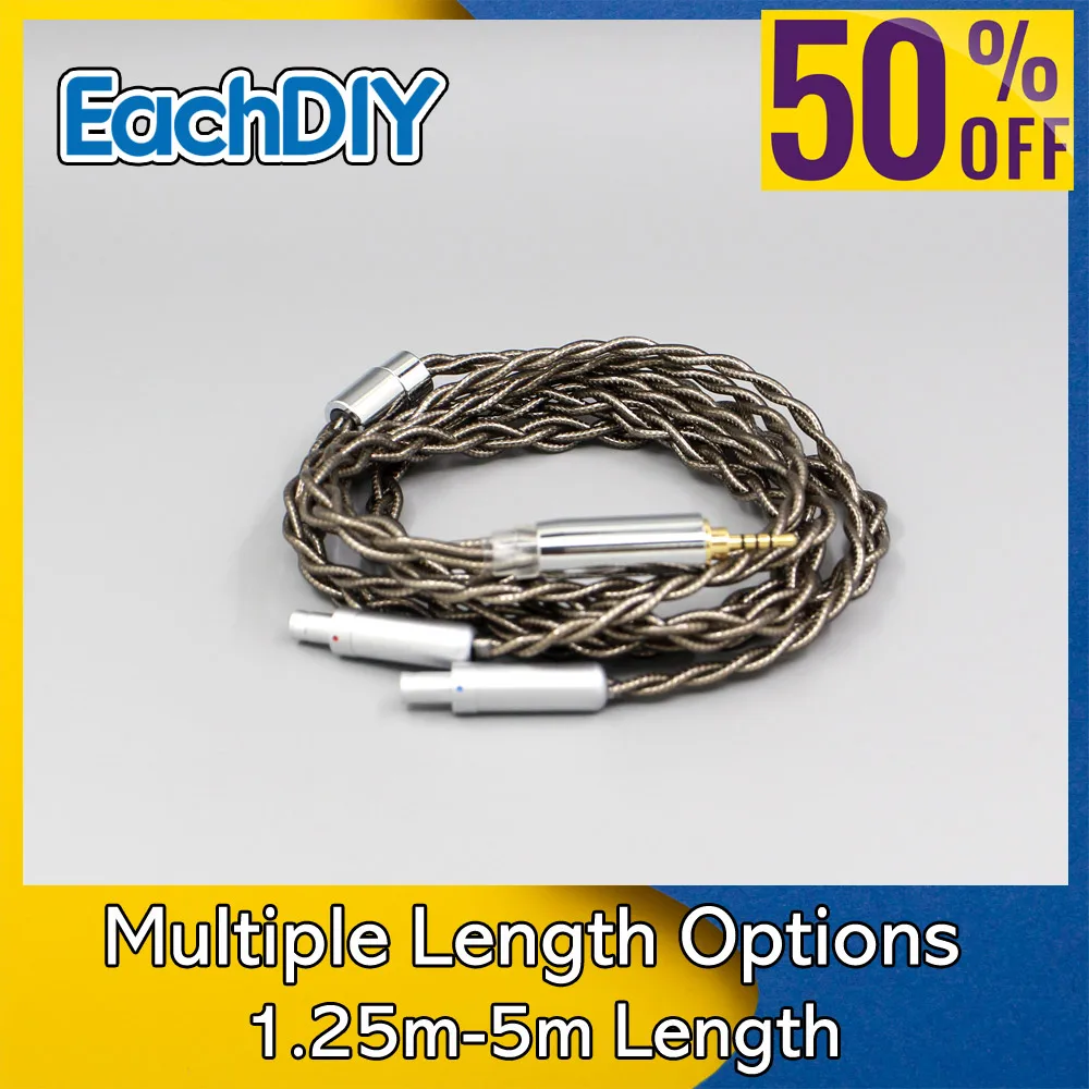 

99% Pure Silver Palladium + Graphene Gold Earphone Shielding Cable For Sennheiser HD800 HD800s HD820s Dharma D1000 LN008201