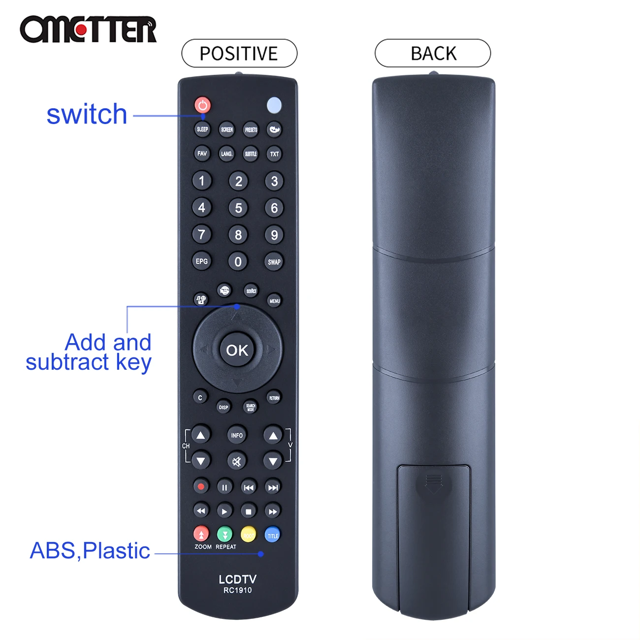 Универсальный пульт дистанционного управления RC1910 для Toshiba