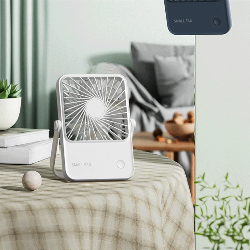 Mini ventilatore portatile ricarica USB ventilatore elettrico da tavolo silenzioso dormitorio per studenti piccolo ventilatore di raffreddamento raffreddatore d'aria estivo