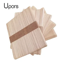 UPORS 50/100Pcs/Set Natural Wooden Popsicle Sticks 11.4CM Length Wood Craft Pop Popsicle Sticks Ice Cream Sticks lolly sticks