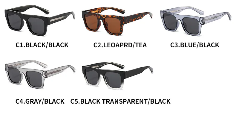 2025, quadratische Sonnenbrille mit großem Rahmen für Männer und Frauen, TAC, polarisierte Sonnenbrille, Fahren, Angeln, Wandern, lässige Farbtöne, Metallkern-Qualität – Detail 6