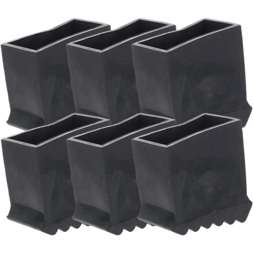 6Pcs Insulated Ladder Feet Covers Durable Rubber Non-Slip Ladder Foot Protector Replacement Mat for Home Construction
