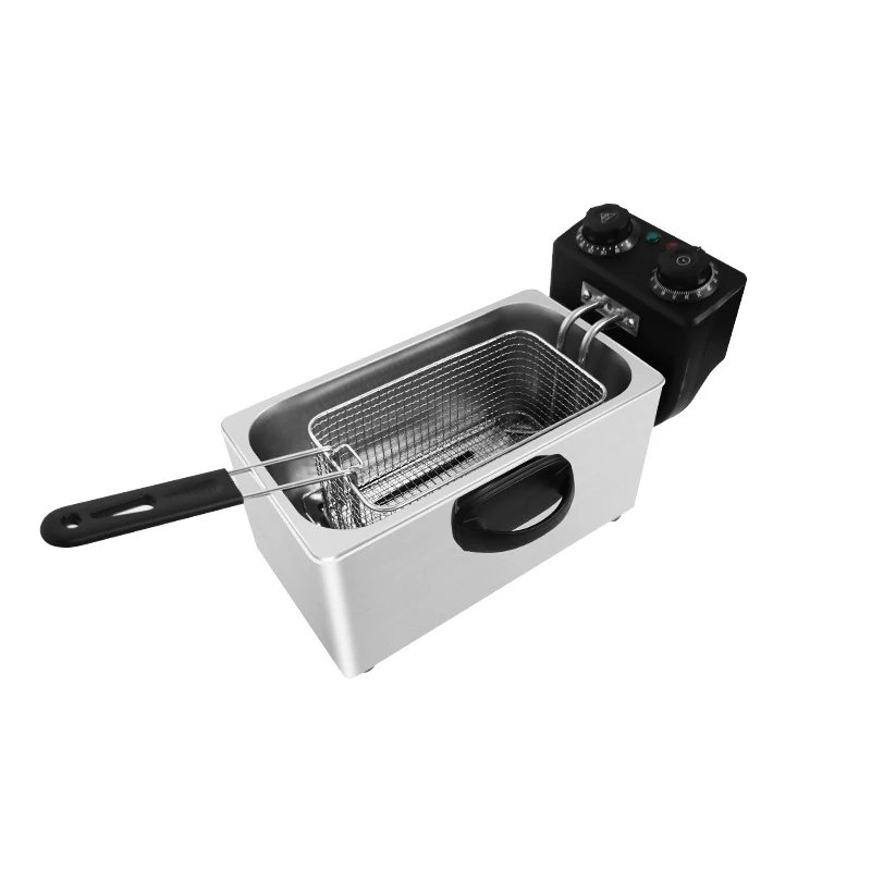 Timing Electric Deep Fryer Commercial Home Use Lightweight Electric Frying Pan