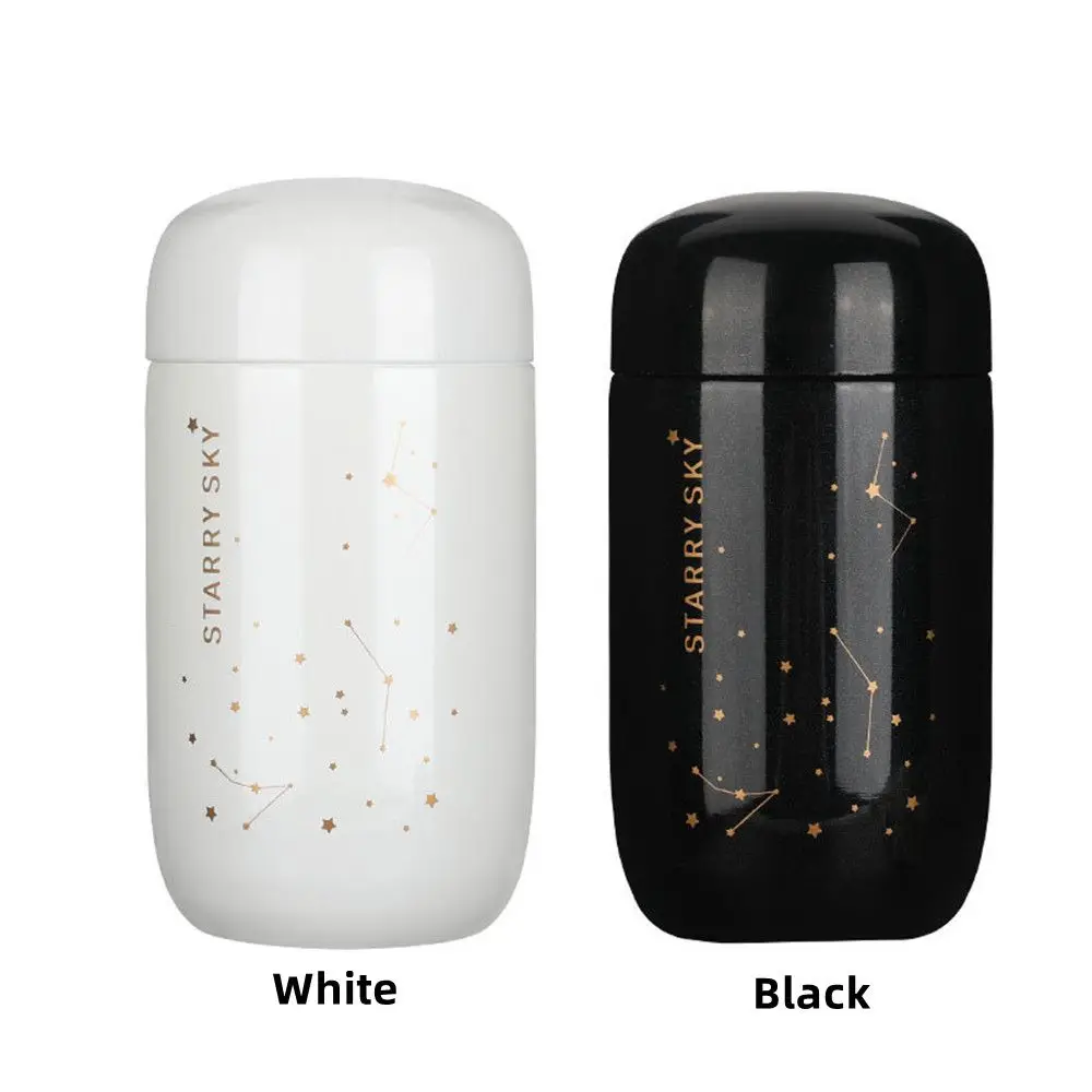 200ml Cute Portable Starry Sky Mini Capacity Stainless Steel Water Bottle Coffee Mug Thermal Flask