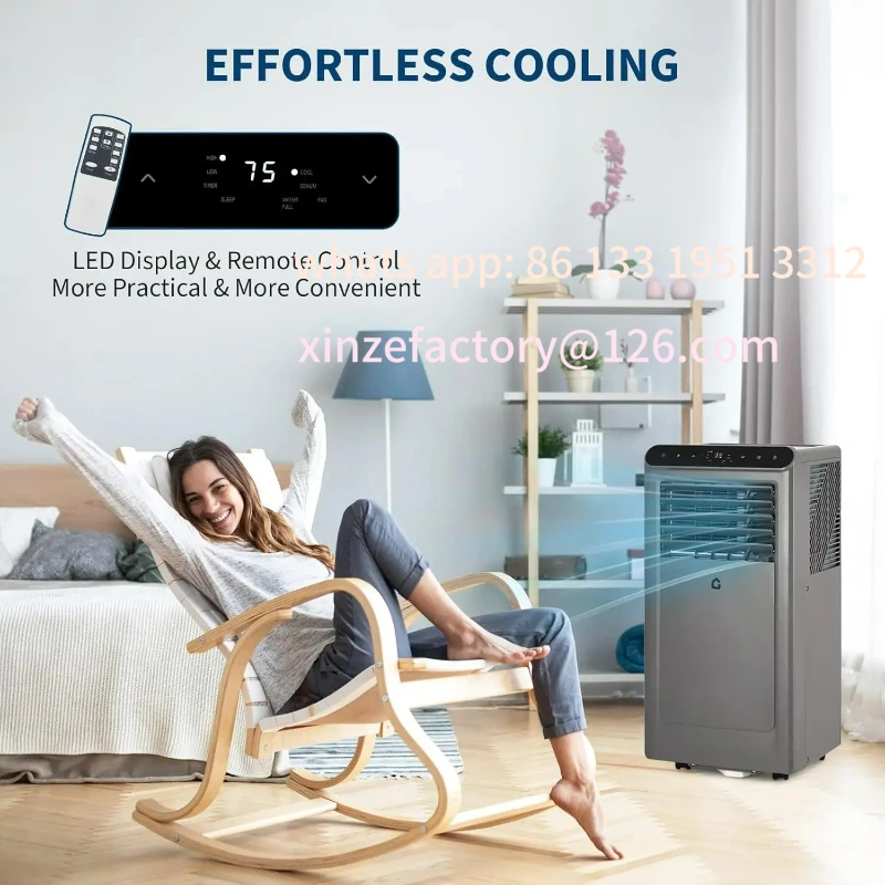 

Customizable Portable Air Conditioner, 10000 BTU ASHRAE for Rooms Up to 450 Sq. Ft. 3-In-1 Quiet AC, and Fan Come