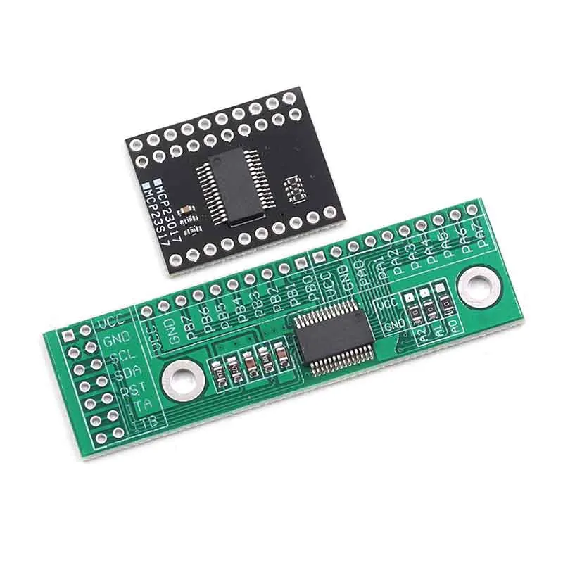 MCP23017 I2C Interface 16bit I/O Extension Module Pin Board IIC to GIPO Converter 25mA1 Drive Power Supply for Arduino and C51