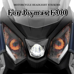 For SYM Joymax F300 F 300 Motorcycle Head Light Stickers Accessories Waterproof Headlight Protective Decals Motorbike Sticker