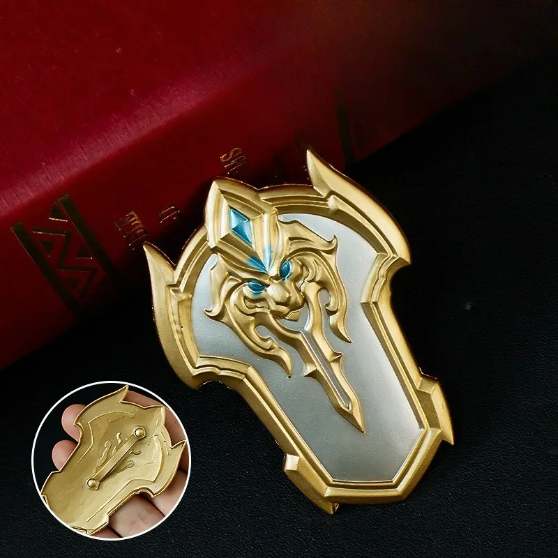 Arthur Shield – modèle de dessin animé en alliage, 6cm, artisanat, décoration de bureau, Collection de périphériques de jeu, cadeaux de Festival exquis, jouets pour enfants, nouvelle collection