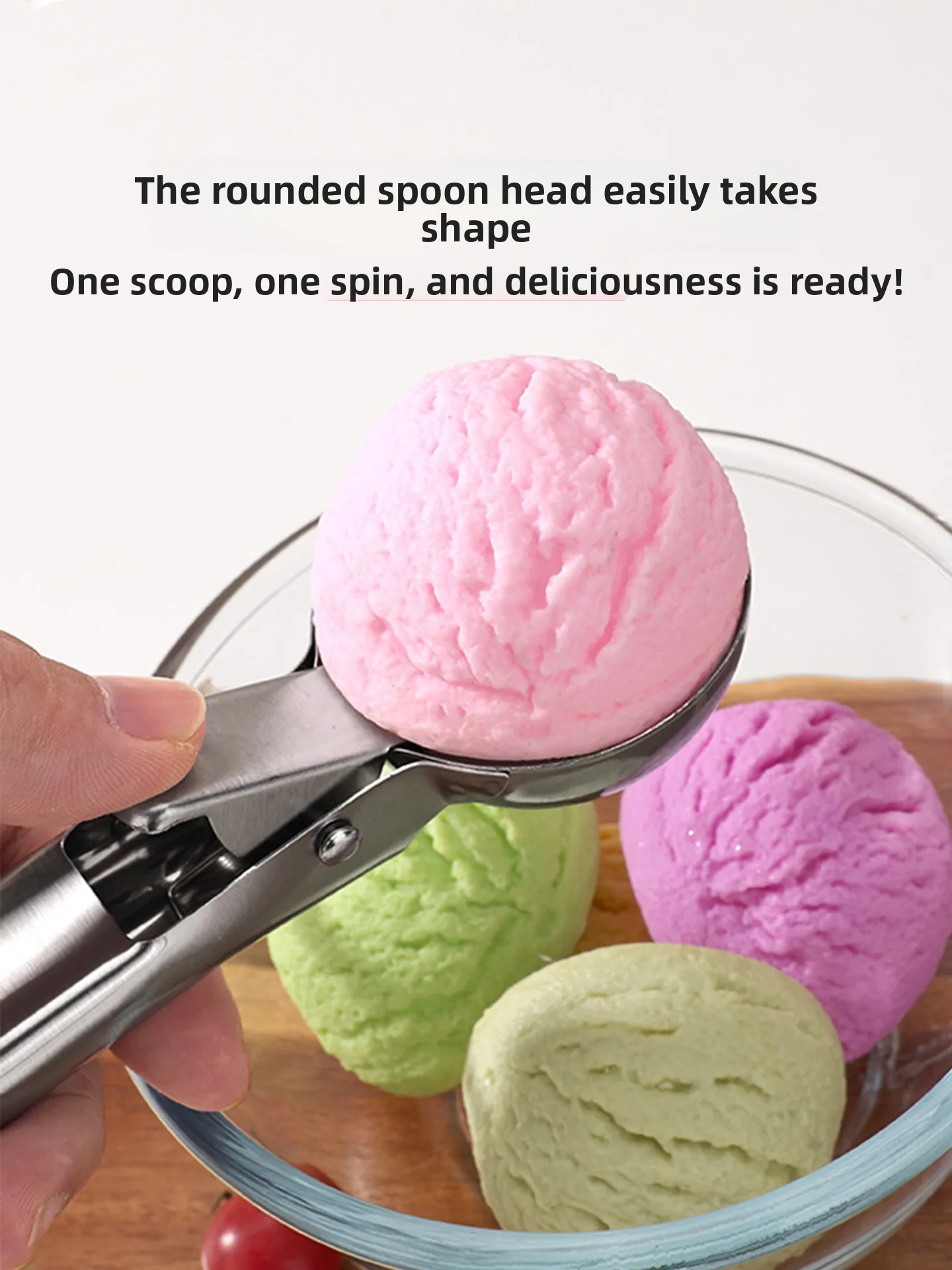 CX Kitchen Watermelon Fruit Ball Spoon Digger Ice Cream Ball Digger Ice Cream Spoon