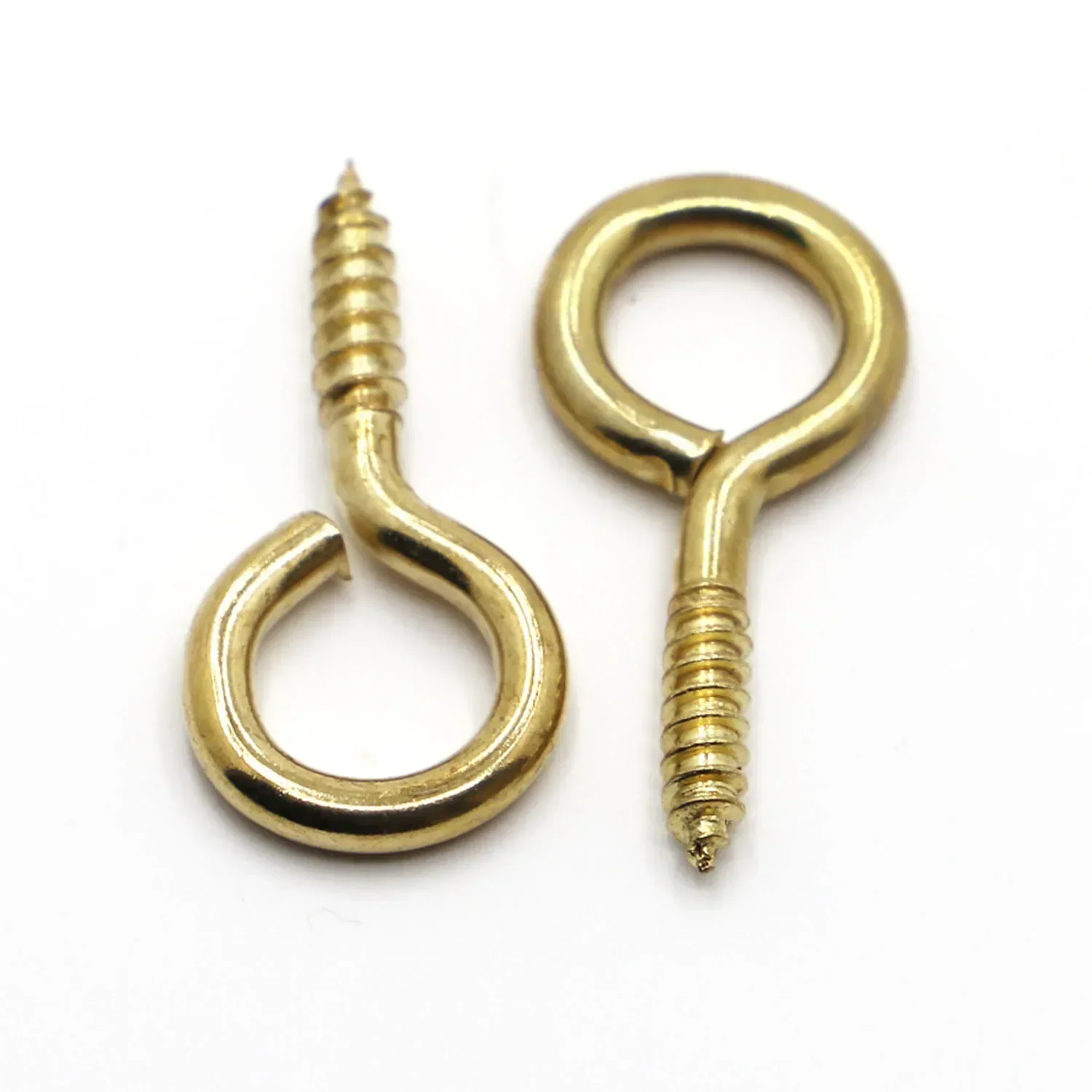 1# 2# 3# 4# 5# 6# 8# 10# 12# 14# Screw Eye Pins Carbon Steel Facing Metal Self-tapping Screw Hook DIY Hardware Eyelet