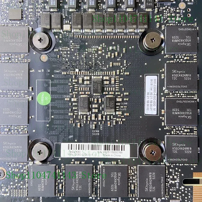 بطاقة الرسومات لـ NVIDIA TESLA K80 24GB GPU J0G95A 796124 -001 699-22080-0200-501 بطاقة الفيديو الشحن السريع #3