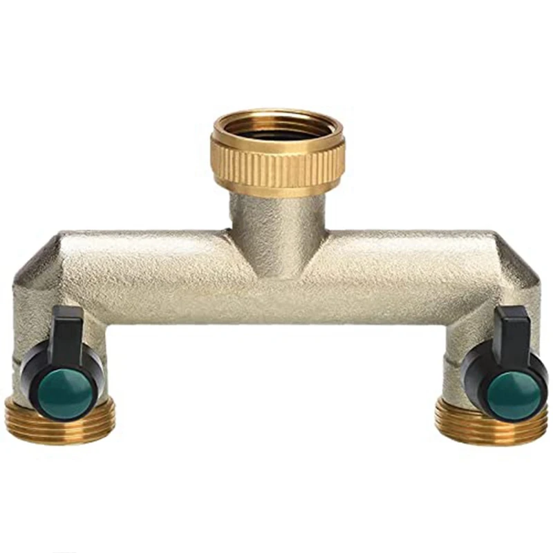 Spare Parts 2 Path Valve For Garden Kitchen Tap, Brass Water Distributor Twice With A Ball Tap, European Standard Inside